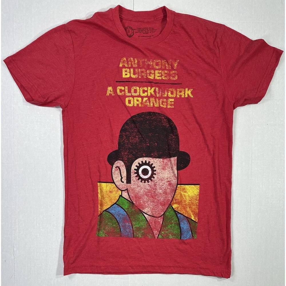 A Clockwork Orange Anthony Burgess Graphic Tee Out of Print Red Size Small